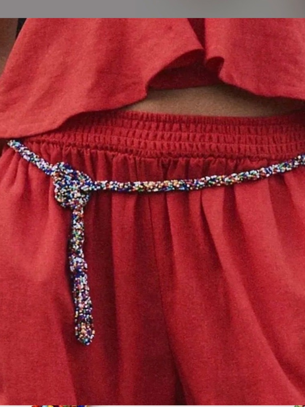 Free People Kaleidoscope Whirl Beaded Wrap Belt!!! Size O/S!!! NWT!!!
